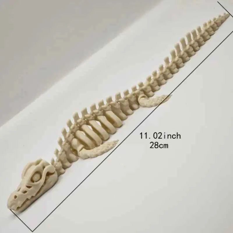 HOT! 1PCS Realistic Mosasaurus Skeleton Replica Aquarium Decoration Dinosaur Skeleton Model For Fish Tank Decoration