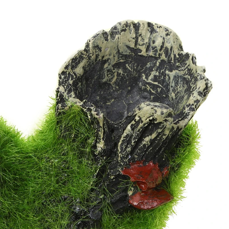 Resin Breeding Hiding Cave Simulation Shrimp Cave House Decorative Props Tree House Shelter Crafts Arts for Aquarium Landscaping
