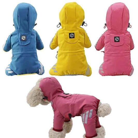 Dog Raincoat All-inclusive Four-legged Waterproof Poncho Teddy Bomei Rainy Day Pet Clothes Small Medium Dog Raincoat