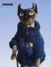 Winter pet dog dog cat coat cold proof hairless cat clothes sphinx devon thick winter warm three-color lambswool coat - Play Paws Toys