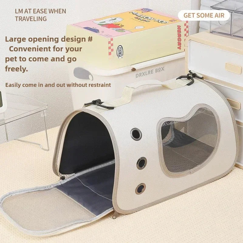 Premium Portable Foldable Breathable Pet Carrier Bag Lightweight for Small Dogs Cats Outdoor Cat Kitten Shoulder Carrying Bag - Play Paws Toys
