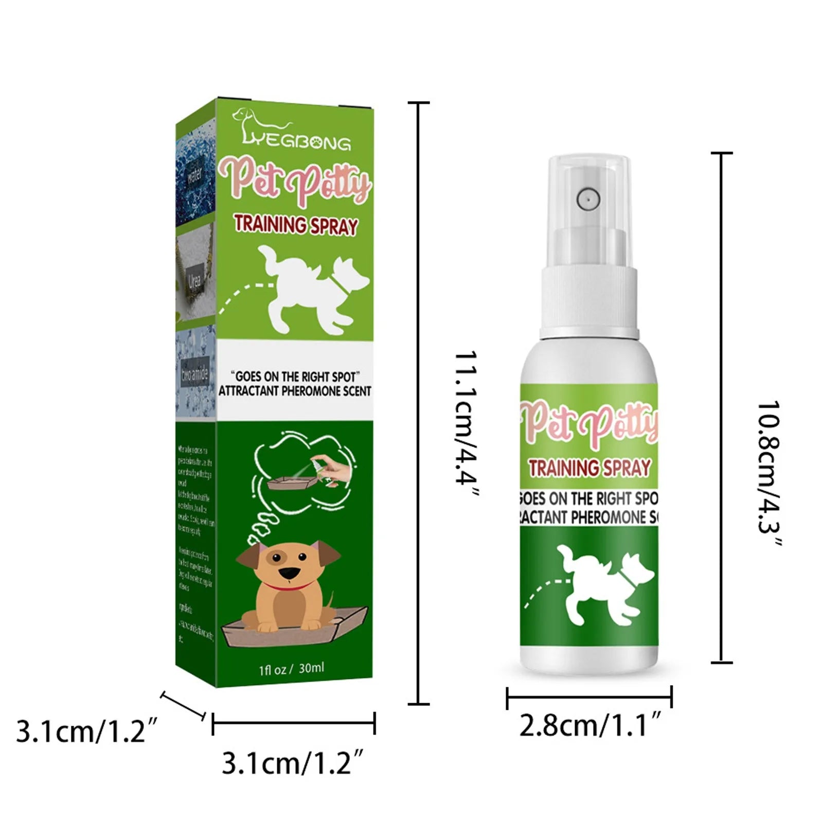 Pet Toilet Training Spray Inducer Dog Poops Cat Pee Positioning Defecation Puppy Stool Location Indoor Pet Potty Training Spray