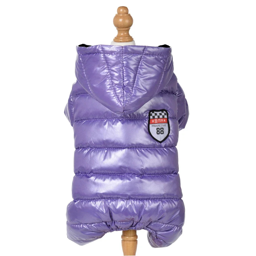 Waterproof Dog Jumpsuit For Small Medium Dogs Winter Warm Pet Jacket Windproof Puppy Hooded Coat Chihuahua Bulldog Pug Outfits
