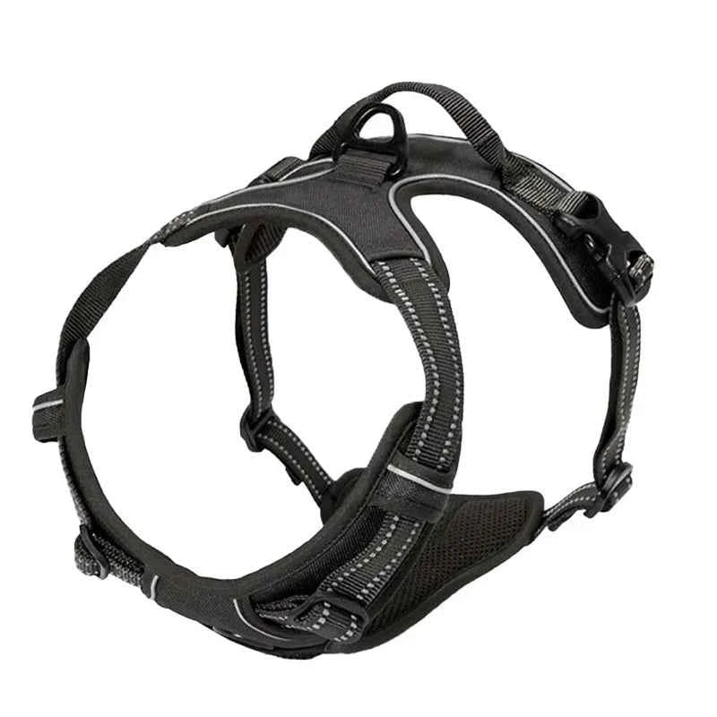 Adjustable Nylon Dog Harness Vest Reflective Soft Breathable No Pull Dog Harness Pet Harness Leash For Small Medium Large Dogs