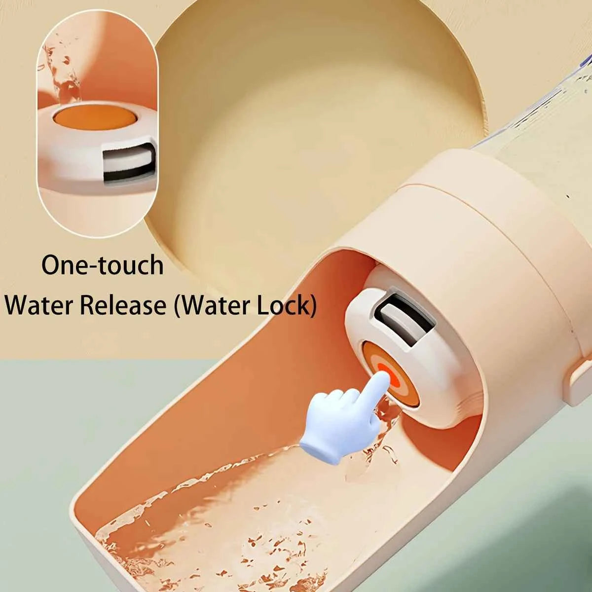 Portable Dog Water Bottle Durable Pet Hydration Dispenser Outdoor Walks Hiking Travel Pet Ergonomic Bottle Dog Water Dispenser