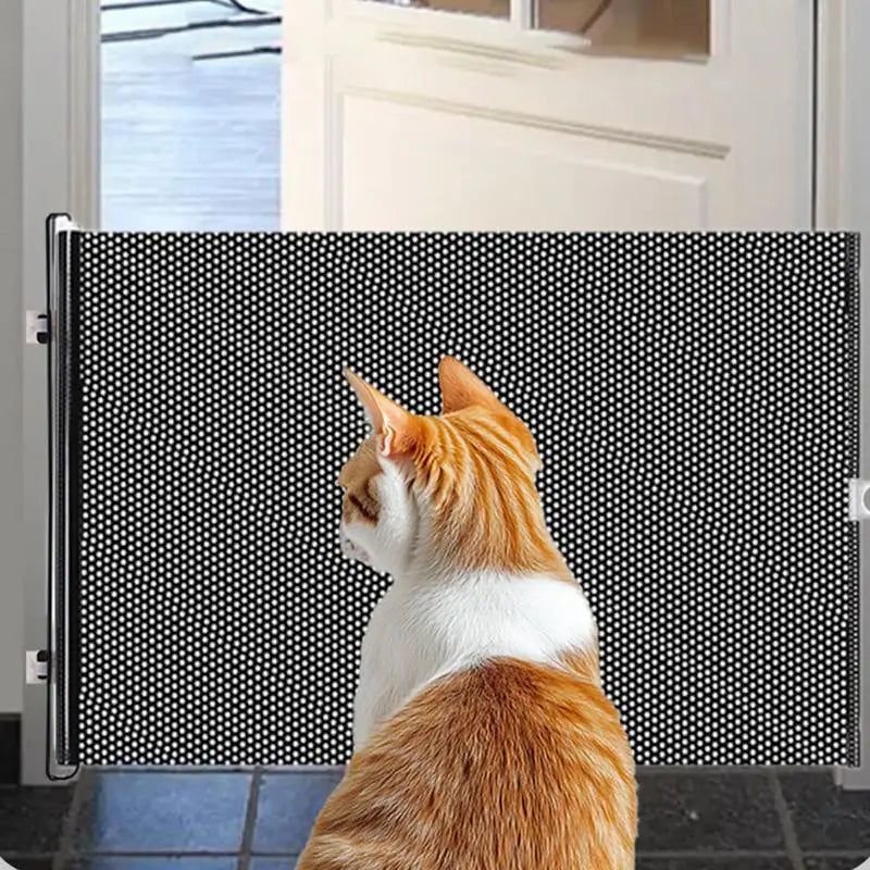 Puppy Safety Fence Retractable Pet Gate Cat and Dog Safety Isolation Nets Pet Supplies For Doorway Stairs Balcony