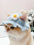 Knitted Pet Hat with Floral Trim for Cats and Small Dogs