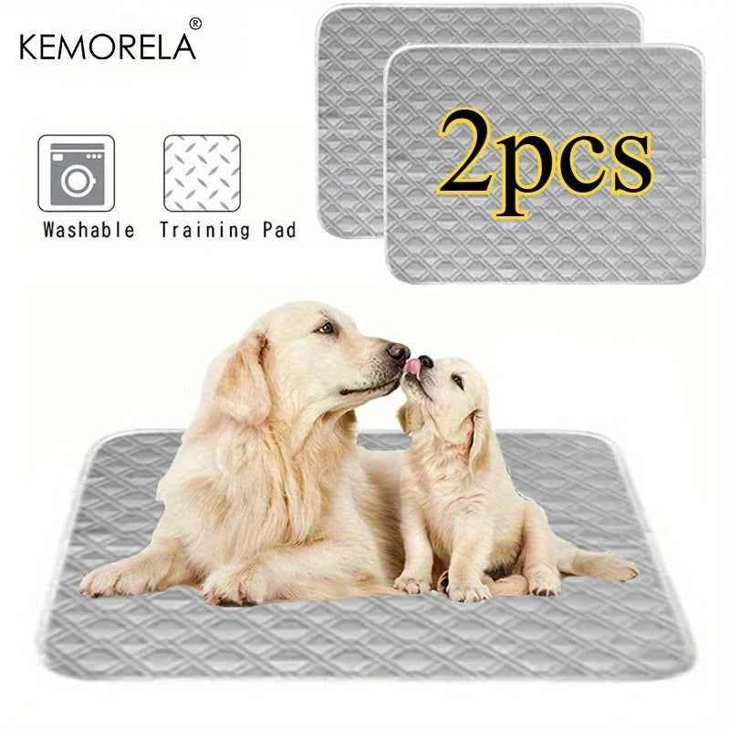 2PCS Washable Reusable Cat and Dog Urine Pads, Training Pads for Large,  Small Pets, for All Seasons, Multiple Sizes Available