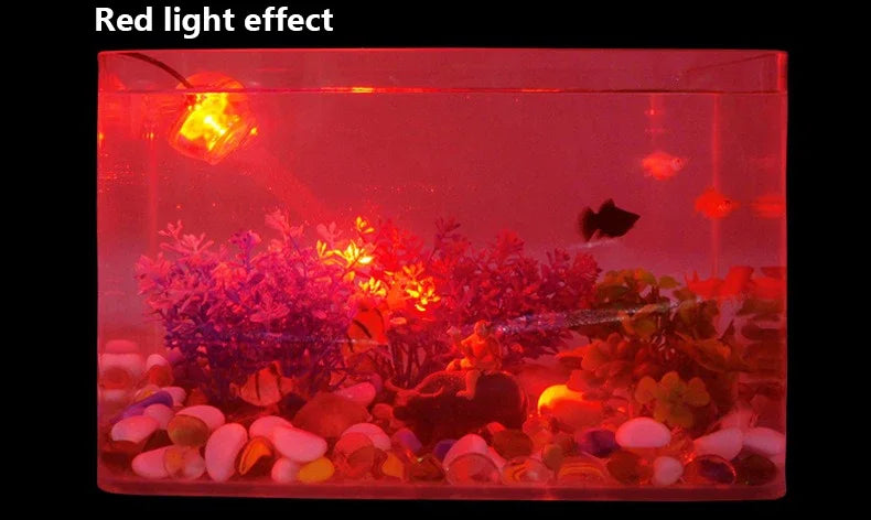 LED Aquarium Spotlight Saving Power But High Brightness Seven Gradient Night Light Various Angles Exposure USB Waterproof Diving