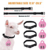 28 Pcs Farm Sheep Calf Sheep Animal Tag With Double Sided Numbers 01-84 Adjustable Pet Livestock Tag Collar Marking Label Collar