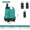 5/8/18/25/40/60/90W Fish Tank Bottom Suction Submersible Pump Bottom Filter Silent Suction Feces Change Pump Multi-function Pump