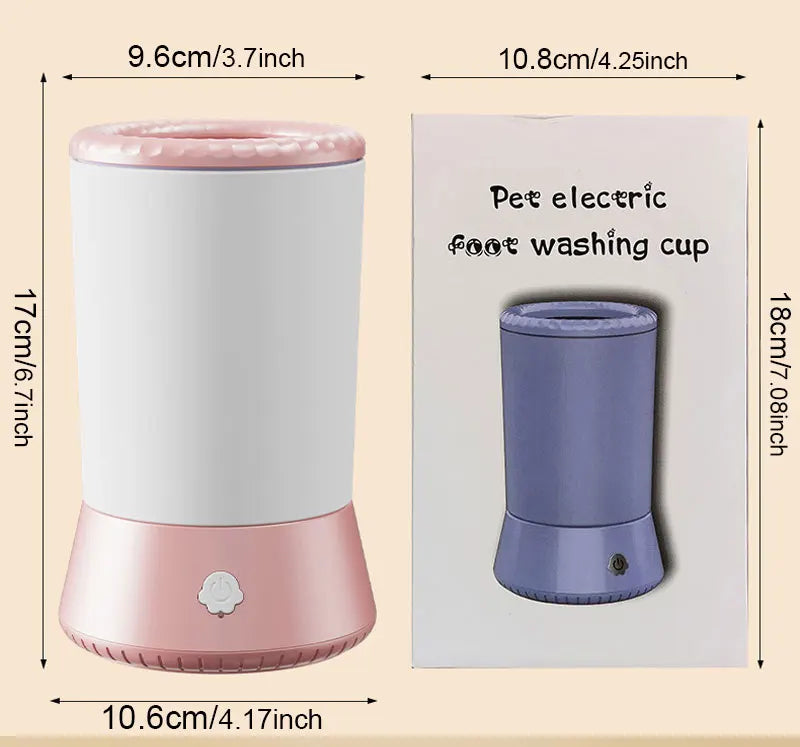 Electric Pet Paw Washer Cup Portable Dog Paw Cleaner Portable Foot Washer Cup Comfortable Foot Cleaning Machine Dog Brushes For