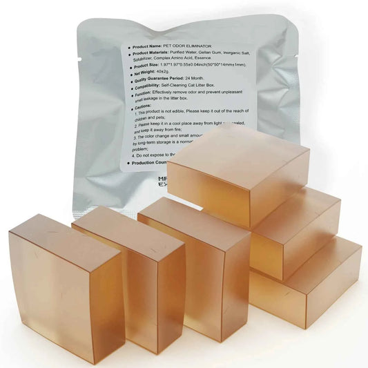N50 Cat Litter Deodorizer Blocks - Strong Odor Eliminator, Long-Lasting Freshness, Refillable Cubes for Litter Box Odor Control