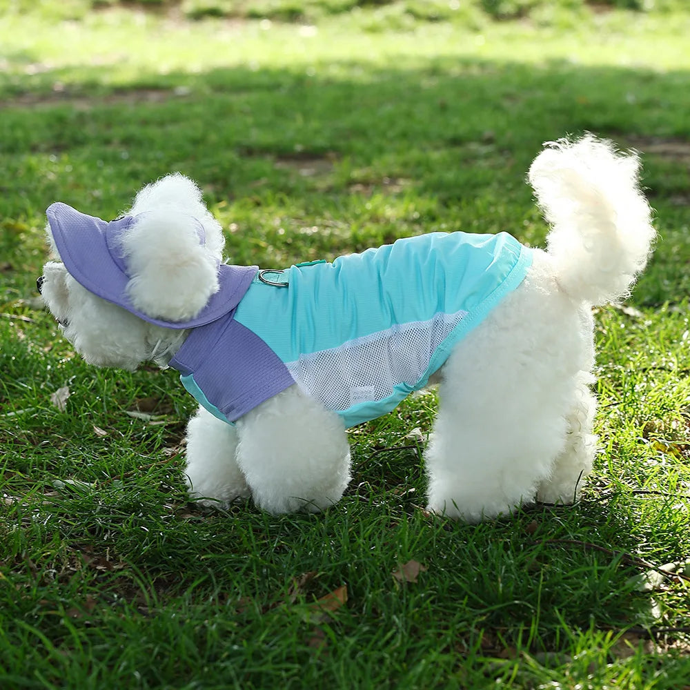 Dogs Cats  UV Protection  Vest  Ice Silk Fabric, Sun Block, Breathable Mesh for Summer outdoor pet clothes