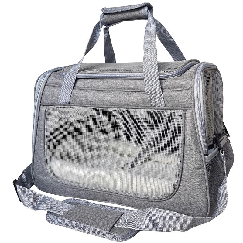 Cat Bags Portable Dog Carrier Bag Mesh Breathable Foldable Cats Carrier Bag Travel Breathable Transport Handbag Pet Travel Bags - Play Paws Toys