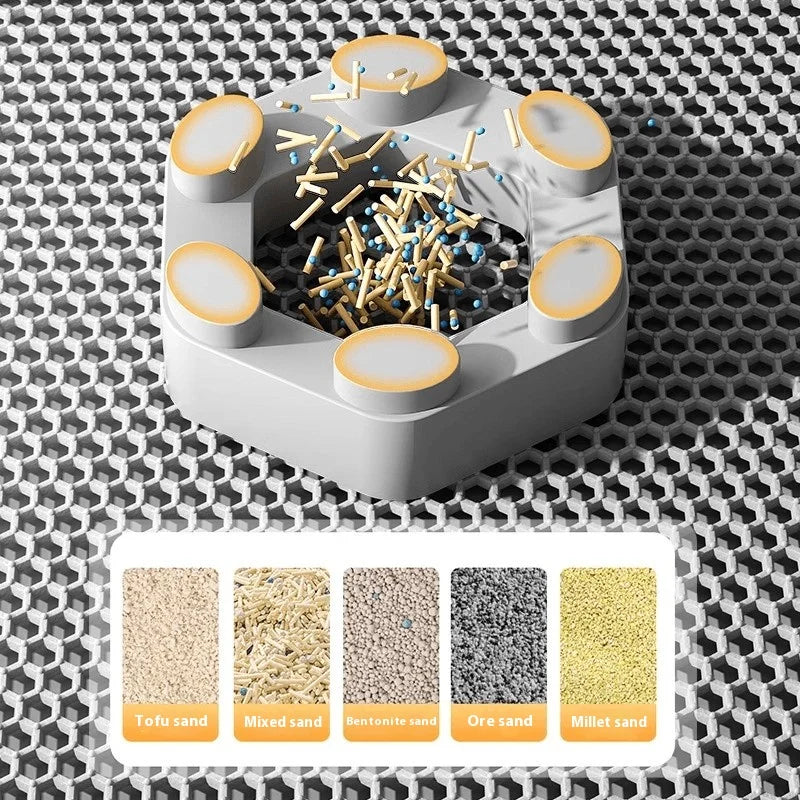 Extra Large Cat Litter Mat Heavy Duty Waterproof 2 Layer Non Slip Washable Pet Floor Protector Litter Box Sand Stopper - Play Paws Toys