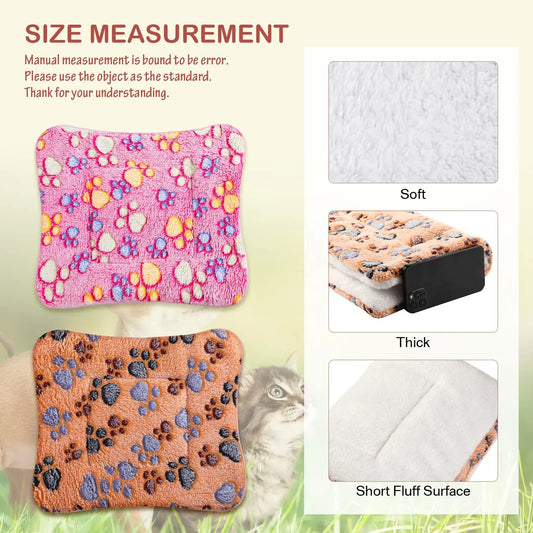 Large Size Flannel Dog Bed Thicken Cat Bed Sleeping Mat Dog Mat Blanket For Puppy Kitten Dog Bed Rug for Small Medium Large Dog - Play Paws Toys