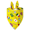 Sucado Dog Bandana Fruit Floral Spring Washable Soft Doggy Scarf Kerchief Summer Adjustable for Small Medium Large Dogs Pets