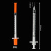 50/100Pcs Veterinary Injector Disposable Poultry Adjustable Continuous Syringe Vaccination Needle Livestock Pig Cow Pet Syringe