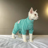 Fleece Coat for Sphynx Cat Warm Sweatshirt 4-legged Jumpsuit for Kittens Dogs soft Loungewear for Male Cat Devon Rex Sweater - Play Paws Toys