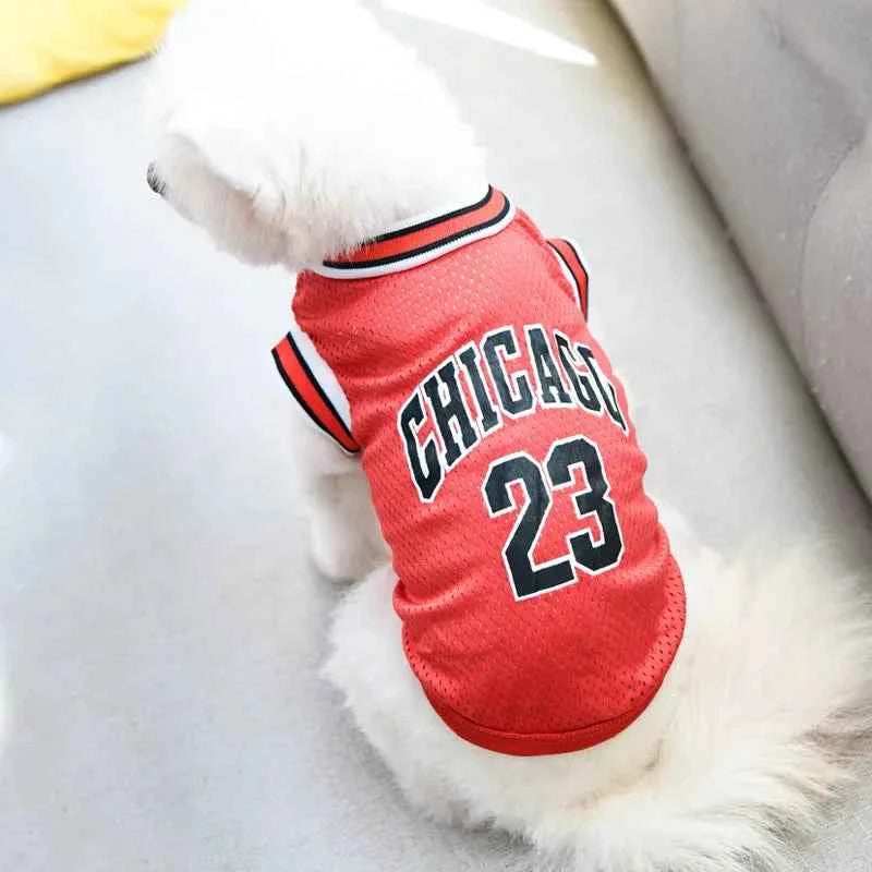 Dog Basketball Jersey Clothes Boy Girl Dog Pet Vest Clothes Puppy Shirt Apparel Cute Outfit Summer T-shirt for All Breeds XS-5XL