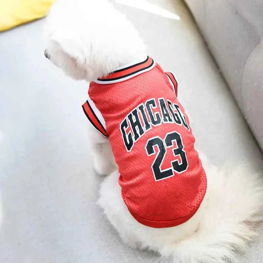 Dog Basketball Jersey Clothes Boy Girl Dog Pet Vest Clothes Puppy Shirt Apparel Cute Outfit Summer T-shirt for All Breeds XS-5XL