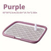 Dog Potty Training Toilet, Plastic Dog Pee Pad Holder With Removable Net, Reusable Dog Potty Trainer Dog Toilet Tray For Pets Up