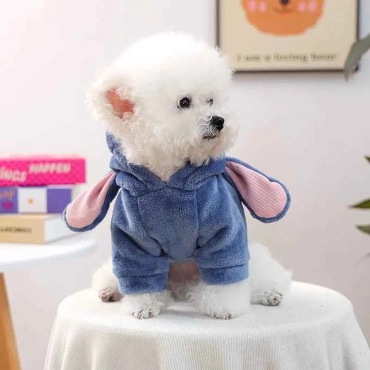 Creative Cosplay Clothes for Small Medium Dogs Bear Tiger Animal Flannel Cat Hoodie New Year Winter French Bulldog Puppy Outfits