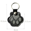 Pet Hair Memorial Keychain PU Leather Keepsake Locket for Cat Dog Fur Pet Hair Storage Pendant Handbag Hanging Accessories