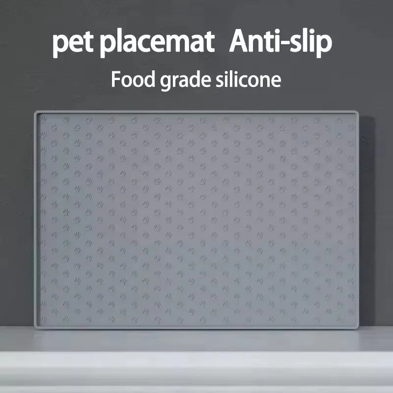 Pet Placemat Cat Dog Drinking Feeding Placemat Feeder Mats Cat Feed Mat Dog Food bowl Mat Silicone Waterproof Pet Bowl Pad - Play Paws Toys