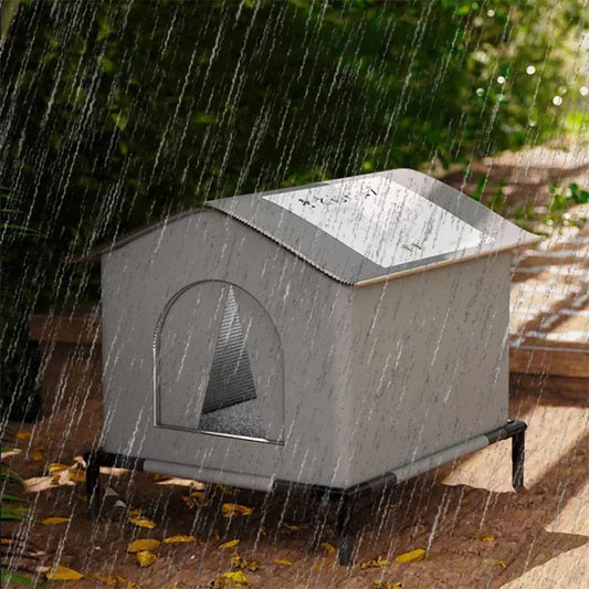 Stray Cat dog House Waterproof Outdoor Winter Warm Pet Cave Sleeping Beds Home Foldable Washable for Small Dog Puppy Supplies - Play Paws Toys