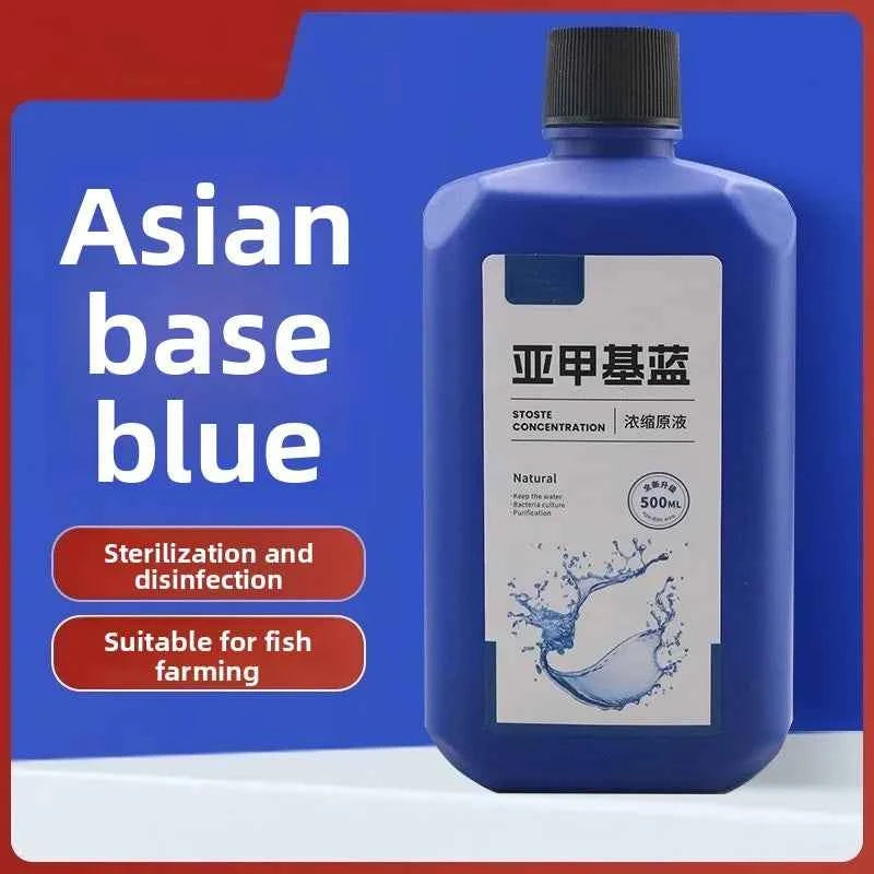 200ml/500ml Methylene Blue Concentrate for Aquarium Disinfection Sterilization Treat White Spot Fungus Tail Rot Water Cleaner