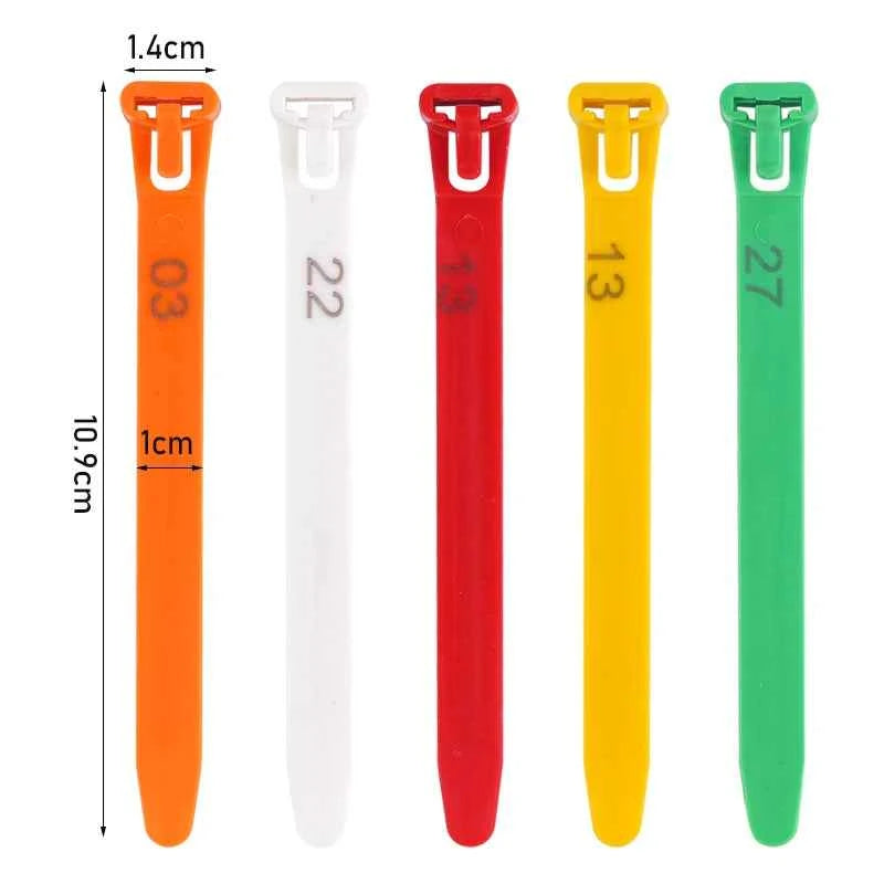 50/100Pcs Chicken Foot Ring Adjustable Cable Tie farm Animals Poultry Breeding Label Turkey Mark Foot Ring Identity Recognition