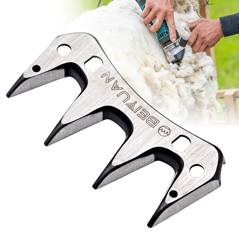 BEIYUAN 4 Tooth Blade Sheep Shears Convex Comb Cutter Shearing Clipper For Sheep Clipper Shears Scissorsd 1/2/4Pcs