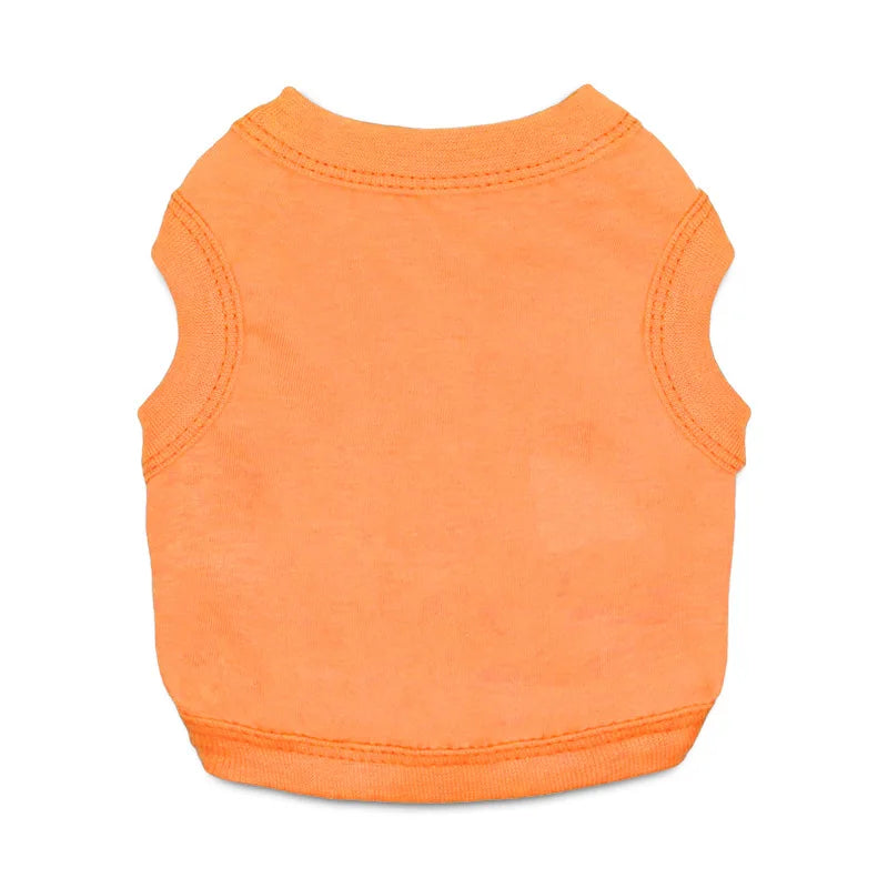 Soft Cotton Blank Dog Shirt, Breathable Spring Summer Pet Apparel, Lightweight Plain Dog T Shirt for Small to Large Dogs