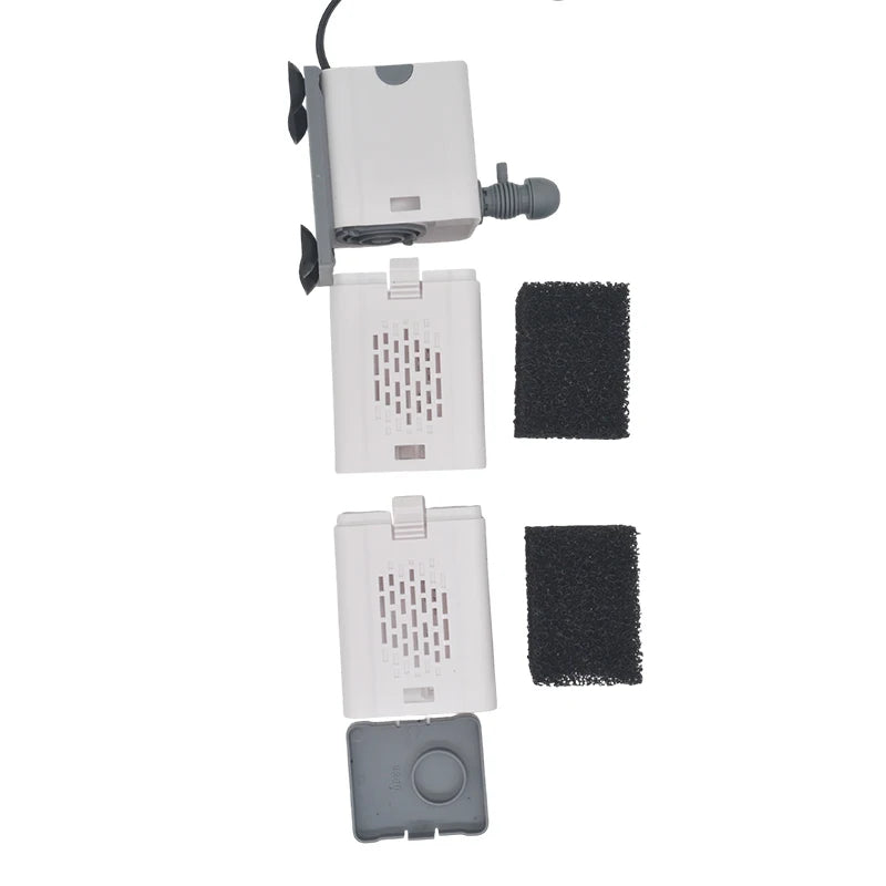 Aquarium Filter Pump Fish Tank Submersible Silent Air Oxygen Aerator Internal Water Pump Aquarium Air Pump Wave Maker 220v