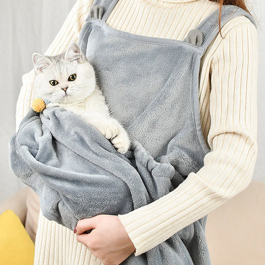 Petting Pet Travel Sleep Bag Cat Carrier Pouch Dog Puppy Bag Plush Outdoor Shoulder Bag Comfort Transport Bag for Cats Apron - Play Paws Toys