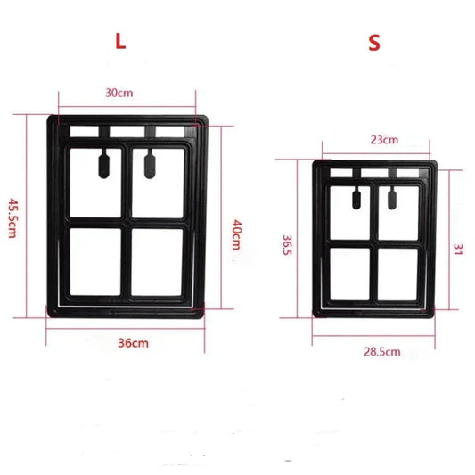 Home Lockable Dog Screen Door Pet Cat Screen Door Plastic Pet Door for Mosquito Proof Screen Window Security Flap Gate Dog Fence - Play Paws Toys