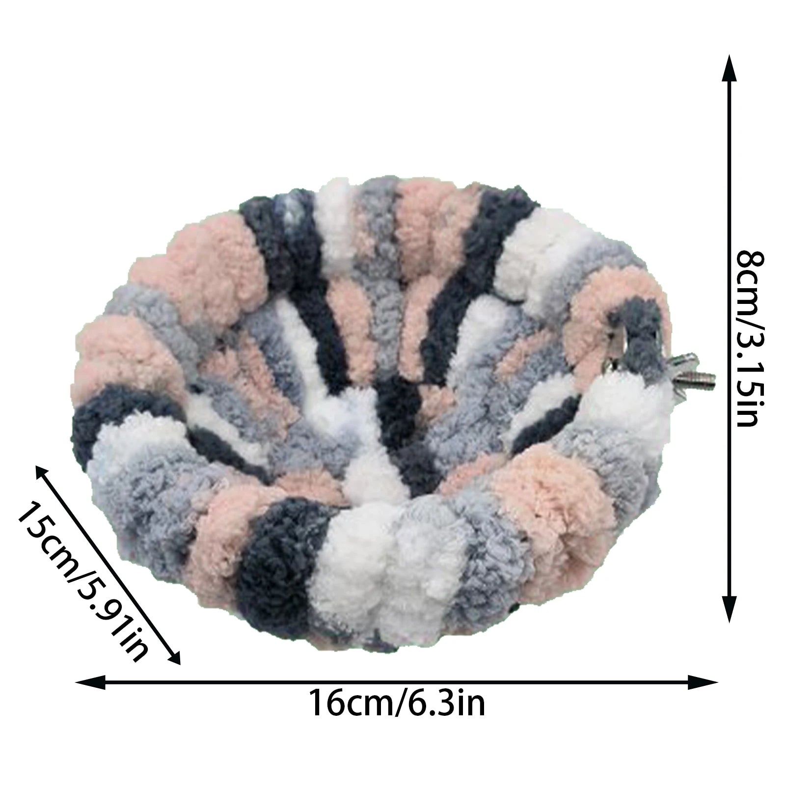 Bird Bed Autumn Winter Warm Cozy Bird Nest Plush Parrot Round Sleeping Bed House Toys for Small Animal Pet Bird Parrot Cage