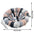 Bird Bed Autumn Winter Warm Cozy Bird Nest Plush Parrot Round Sleeping Bed House Toys for Small Animal Pet Bird Parrot Cage