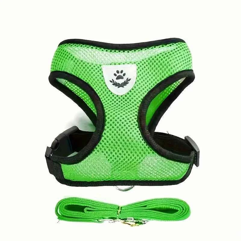 Cat Harness Adjustable, Escape-Proof Breathable Mesh with Reflective Vest  5-Foot Leash - Safe, Durable Outdoor Adventures