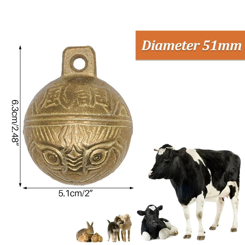 Sheep Pet Dog Copper Bells Animal Identification Feeding Device Farm Livestock Grazing Bells Pet Supplies Position Recognition