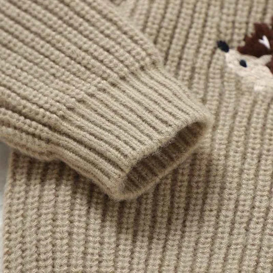 Baby Sweaters Knitted Newborn Girl Boy Pullover Long Sleeve Autumn Infant Children Clothing Cute Cartoon Hedgehog Tops Outerwear