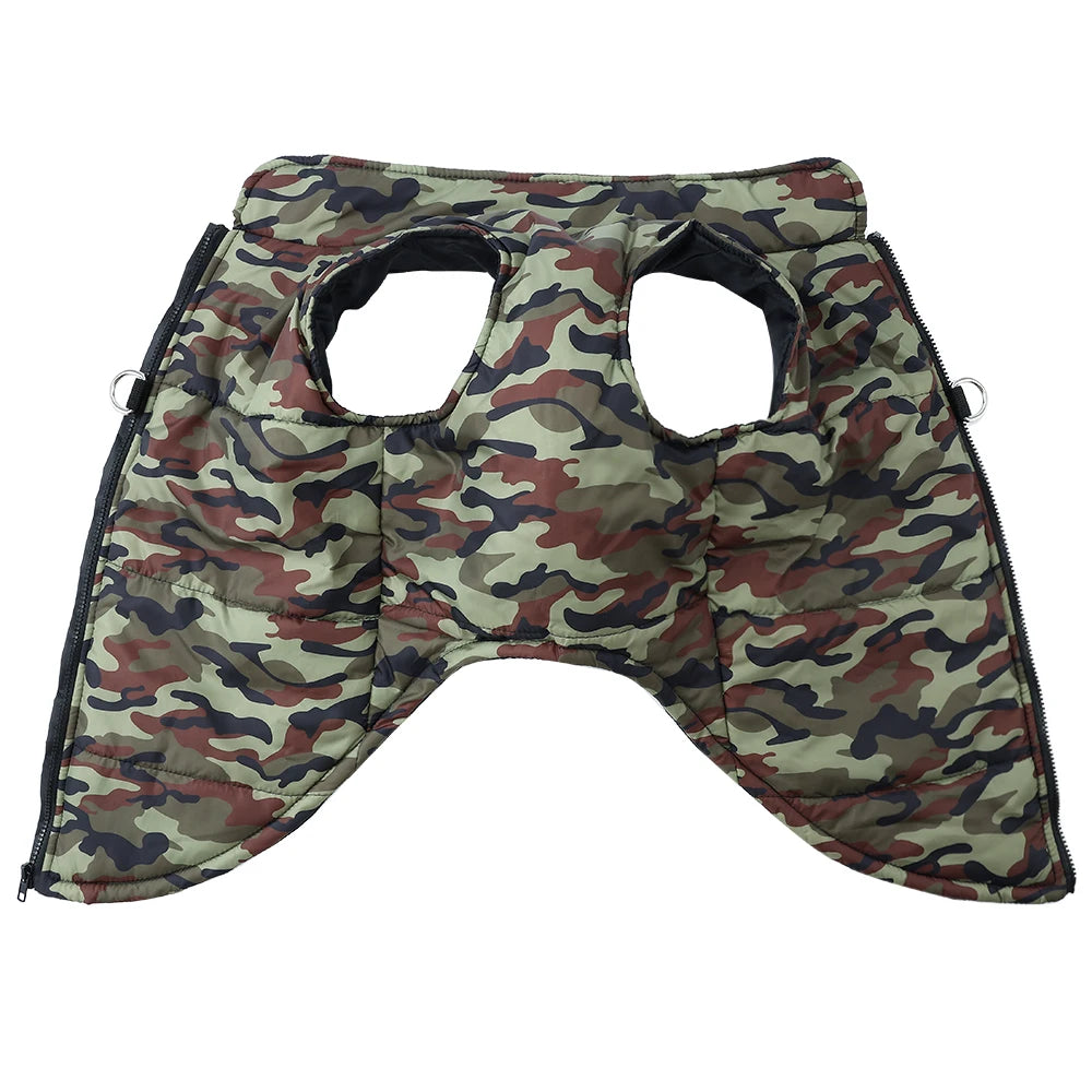 4XL-6XL Large Dog Jacket Clothes Winter Waterproof Coat For Big Dogs Vest Costume Camouflage Print Golden Retriever Pet Overalls