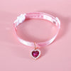 High Quality Heart Pendant Pet Collar Bowknot Durable Pet Supplies Adjustable Solid Color Cats Bow Tie Pets Accessories