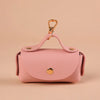 Portable Dog Waste Bag Dispenser With Leather Clip - Durable Polyester