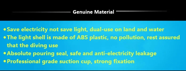 LED Aquarium Spotlight Saving Power But High Brightness Seven Gradient Night Light Various Angles Exposure USB Waterproof Diving
