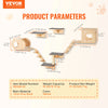 SucceBuy Wall Mounted Cat Shelves Cat Wall Shelves and Perches with Jumping Boards Hammocks & Cat Tree Cat Furniture and Shelves