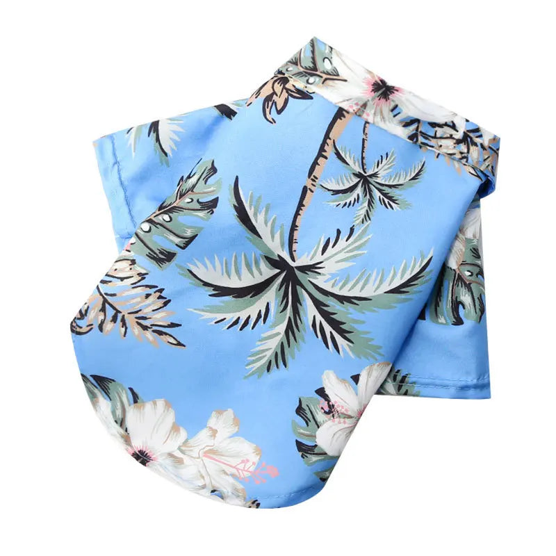 DualPet Hawaiian Dog Clothes French Bulldog Pet Clothes Summer Pet Clothing Dog Cat Shirt for Small Medium Dogs Puppy Ropa Perro
