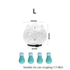 1Set Cat Muzzle Pet Grooming Cover Accessory Cat Anti Bite Anti Licking Space Hood Breathable Helmet with 4 Silicone Paw Shoes